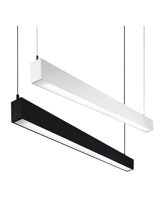 Slik Metal Linear Pendant - White